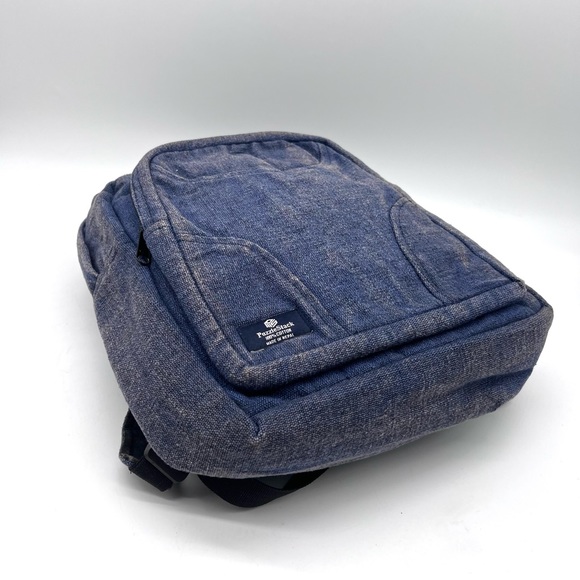 Stonewashed Heavy Cotton Backpack Blue - Picture 9 of 13